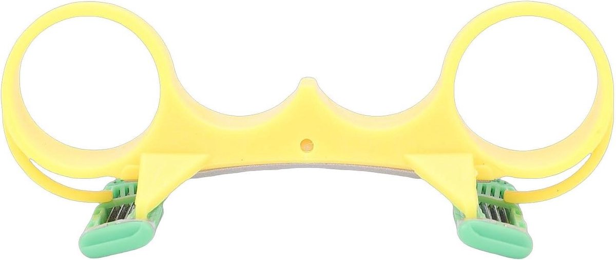 Kaal Tondeuse - Hoofdscheerapparaat Handmatig - Glad Scheren - Ergonomisch Gebogen Handvat - 10x4x4cm - Zwart