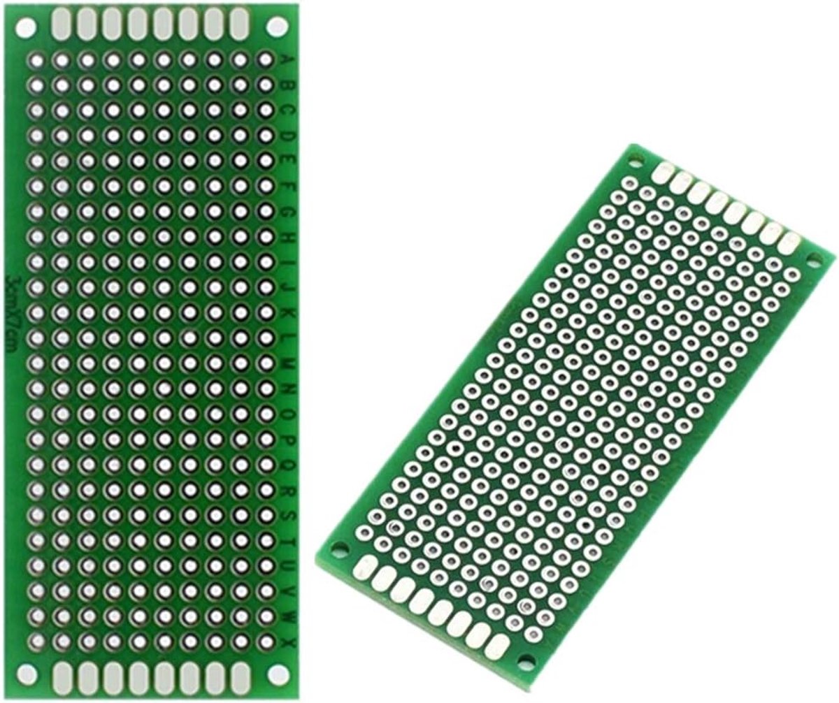 10PCS (3 x 7cm) printplaat universele dubbelzijdige prototyping breadboard paneel printplaat voor doe-het-solderen