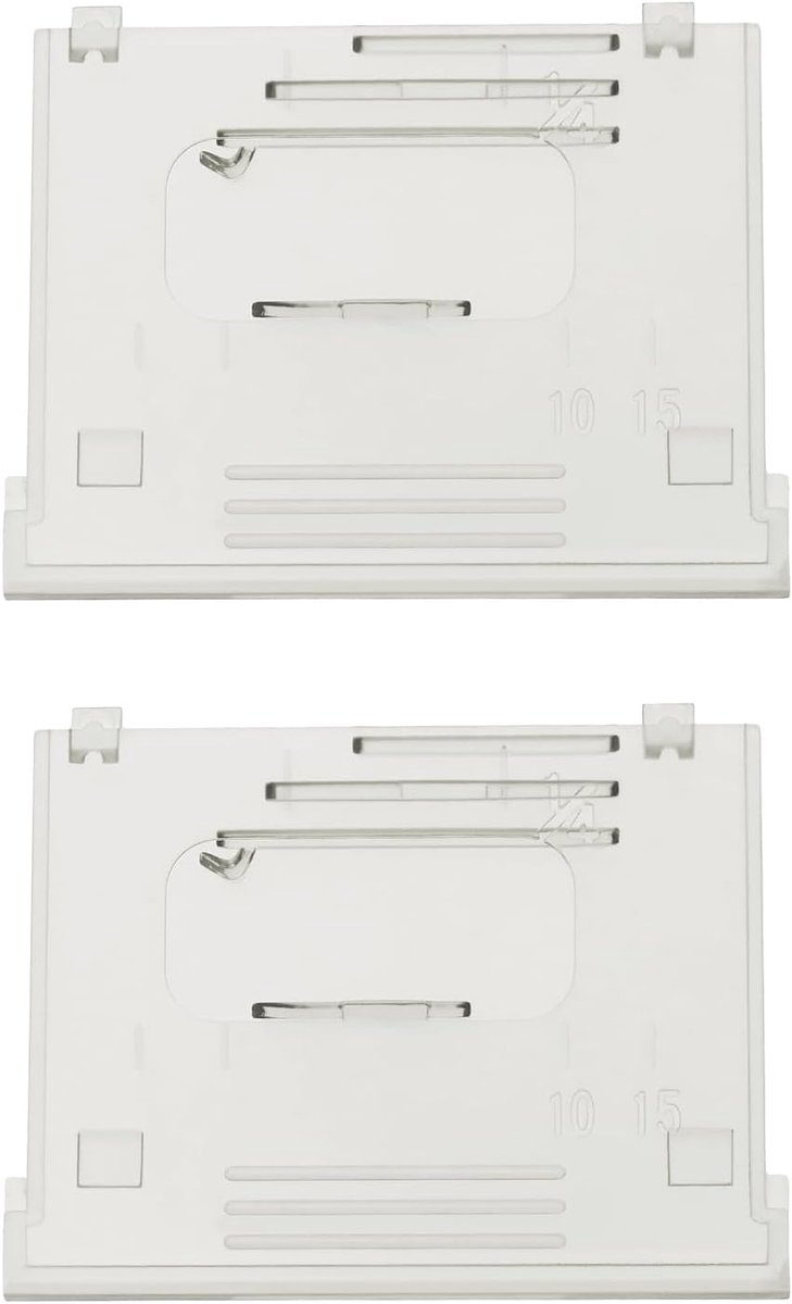 2 stuks spoel afdekplaat XF2404001 compatibel met Brother BB370/BM2800/BM2800CT/BM2800FG/BM3550FG naaimachine naald afdekplaat, transparant