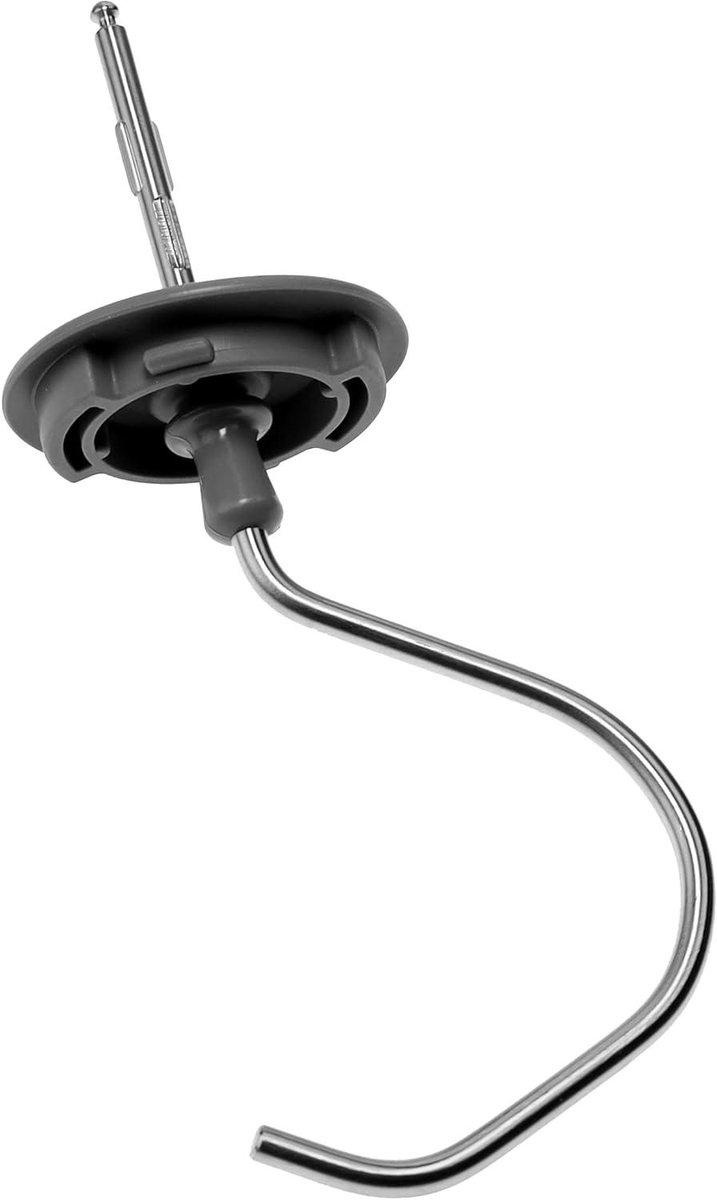 Deeghaak - Keukenmachine deel - Bakken - Roestvrij staal - 21 cm - Zilver