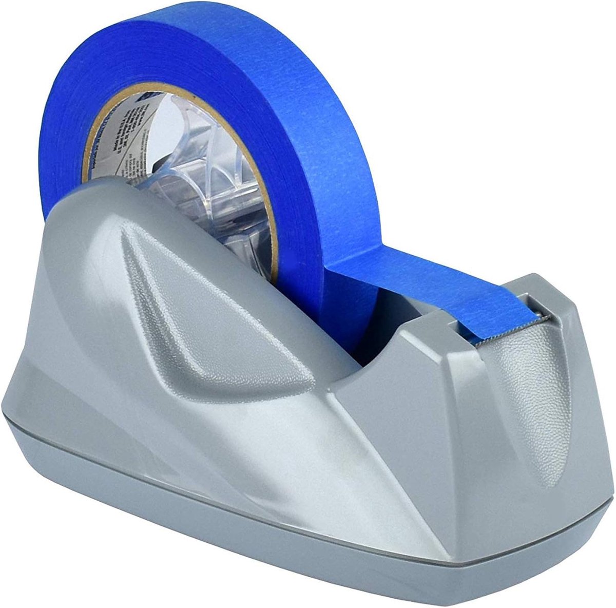 Tape Dispenser Premium Plakbandhouder Tafelplakband met Anti-Slip Jumbo (Zilver Kleur)