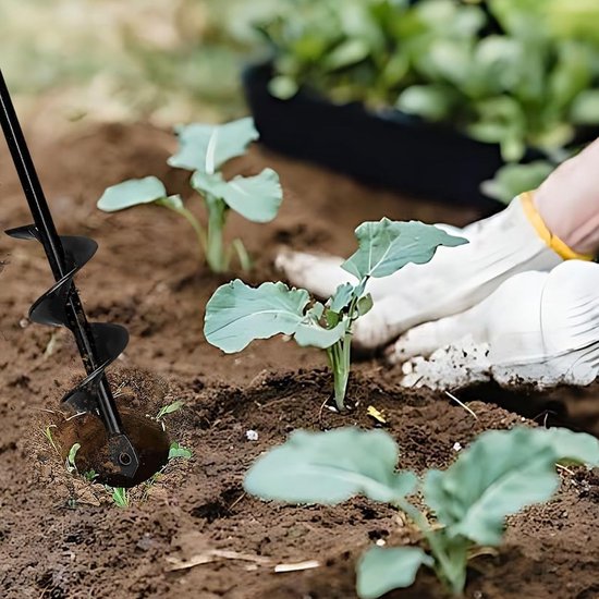 Boor voor accuschroevendraaier, 6 x 37 cm/8 x 30 cm/4 x 22 cm, tuinboor, plantenhulp voor bloembollen, boor voor zeskantaandrijving, 3/8 inch (4 x 42 cm) — afbeelding 3