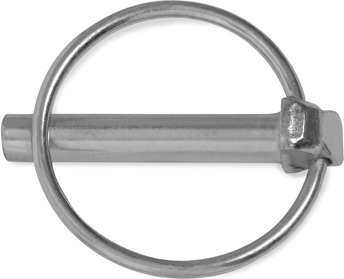 9 mm x 45 mm klapstekker (10 stuks) galvanisch verzinkt splintbouten snelspanpennen vergrendelbouten vergrendelingsbouten