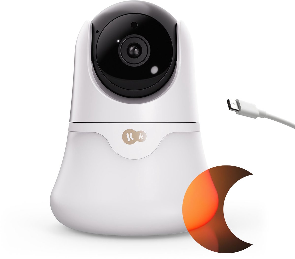 NITEEYE GLOW - Extra camera babyfoon - Full HD - Nachtmodus - Temperatuursensor - Wit
