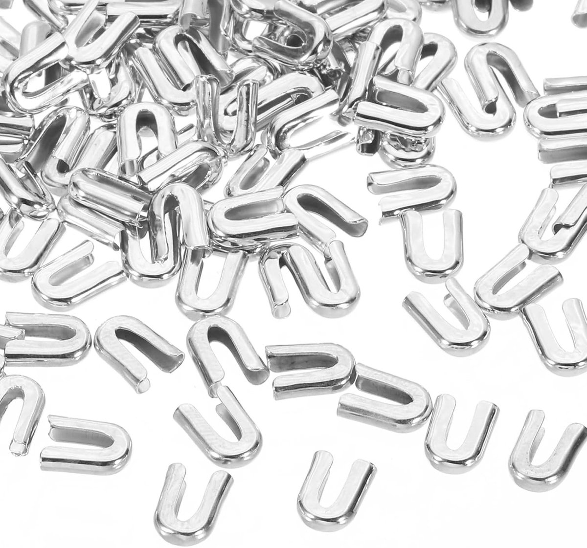 100 Stuks 5mm Spiral Boning Tips voor Naaiwerk, Gegalvaniseerd Staal Corset Boning Eindkappen voor Kostuums en Bruidsjurken, Zilverkleurig