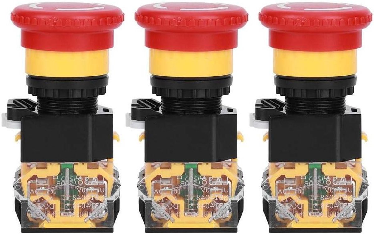 Noodstopknop - Drukknop schakelaar - Industriële besturing - Hoog beschermingsniveau - 22 mm - Rood