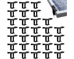 30 Stuks Solar Clips voor 30mm Zonnepanelen - Bevestigingsclips voor Schoonmaken en Waterafvoer van Fotovoltaïsche Panelen