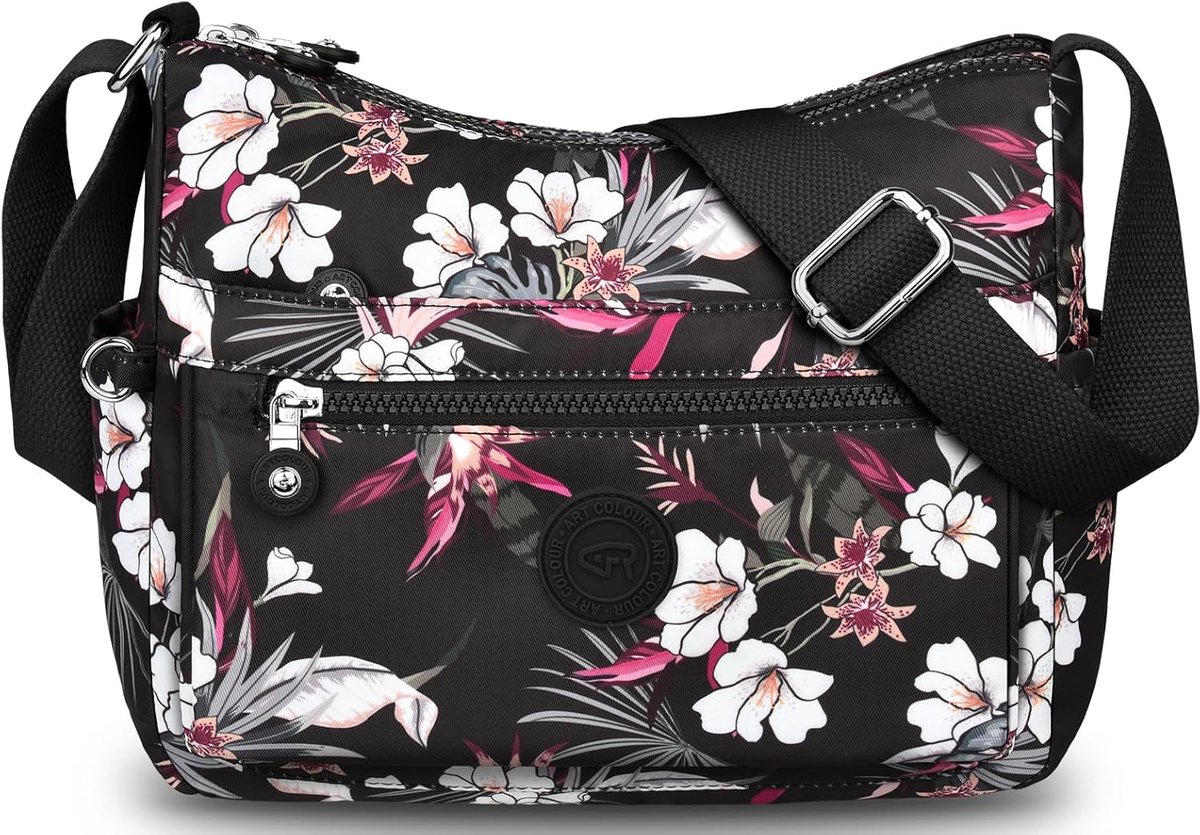 Schoudertas dames - nylon waterdicht - multi-pocket handtas - ideaal voor reizen en dagelijks gebruik - SnelShoppen