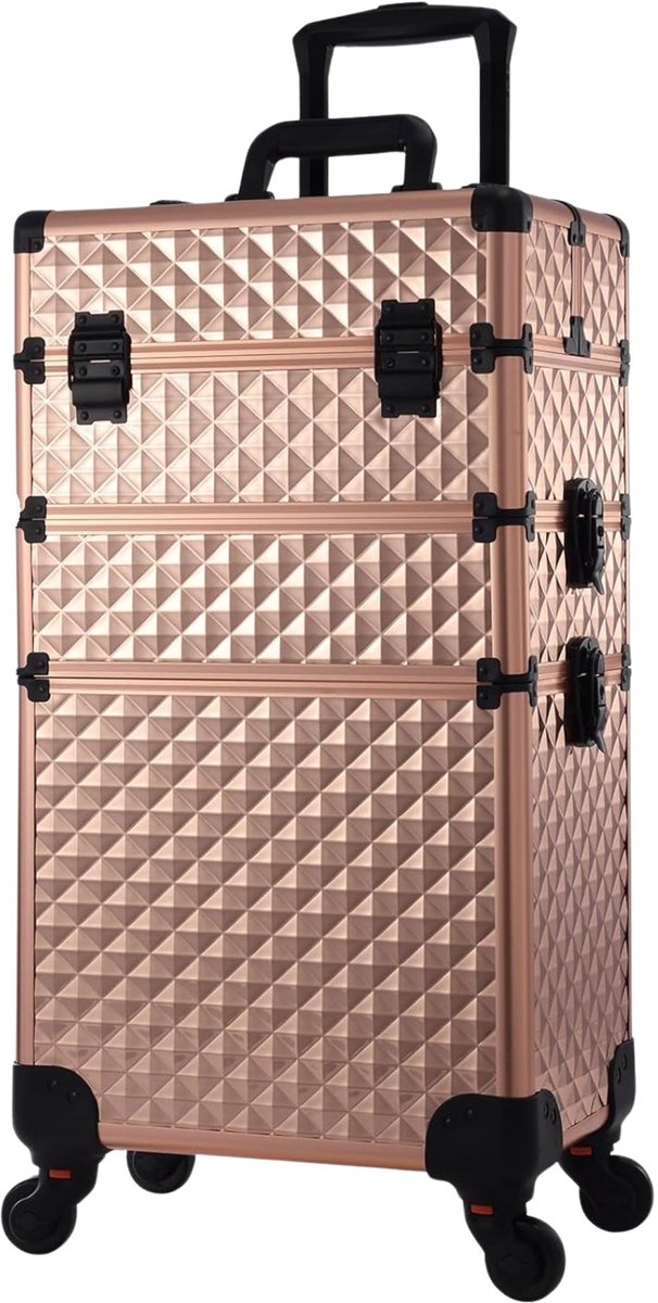 Make-up Trolley Zanvi - 3-in-1 Afneembaar - Groot - Met Wielen & Slot