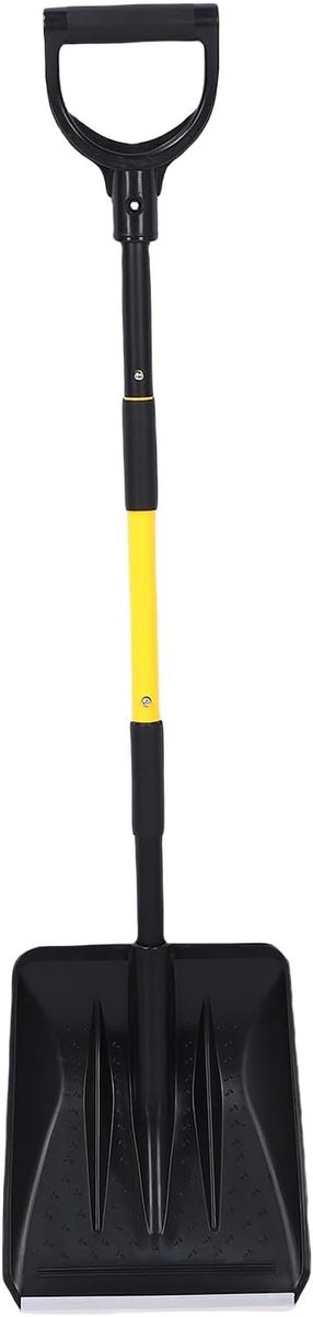 Sneeuwschep - Sneeuwschuiver - Oprit Vrijmaken - Ergonomisch Dubbel Handvat - 445 Inch - Grijs