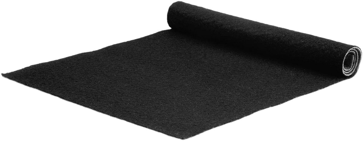 GJ Floors - Basic loper Tokyo | Zwart - Breedte x Lengte: 1 meter / 3 meter