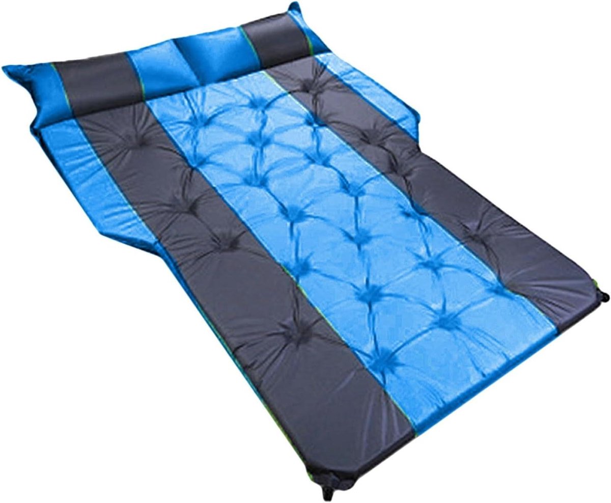 Auto Luchtmatras - Slaapkussen Achterbank - Reis Ontspanning - Automatisch Opblaasbaar - 180x132x5 cm - Blauw