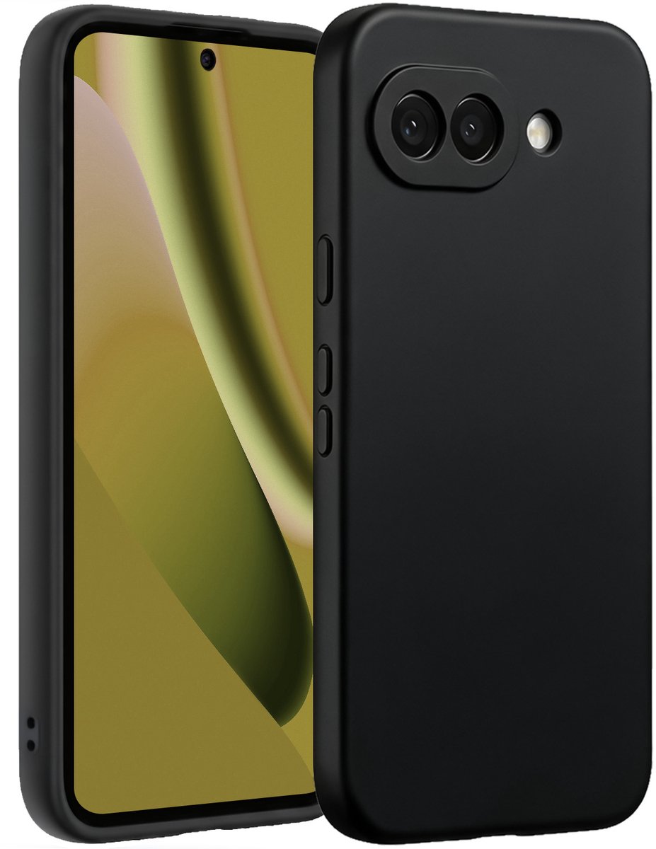 Hoesje - Geschikt voor Google Pixel 10a - Sterk & Shockproof - Hoes Cover - Siliconen Case - Telefoonhoesjes - Zwart