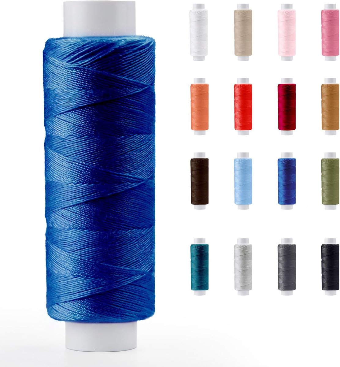 Polyester Professionele Naaigaren, Veel Kleuren Fijnste Spoelen, Universele Hand- En Machinaal Naaiwerk, 200m - 220yd Spoelrol, door Pasmanta Gemaakt in Europa Sinds 1953 (5626 - marine blauw)