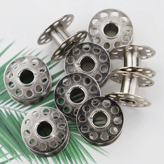 25 stuks spoelen naaimachine, spoelcapsule naaitoebehoren metaal onderdraadspoel naaimachine spoelen spoelbak voor ambachtelijke naaimachines — afbeelding 5