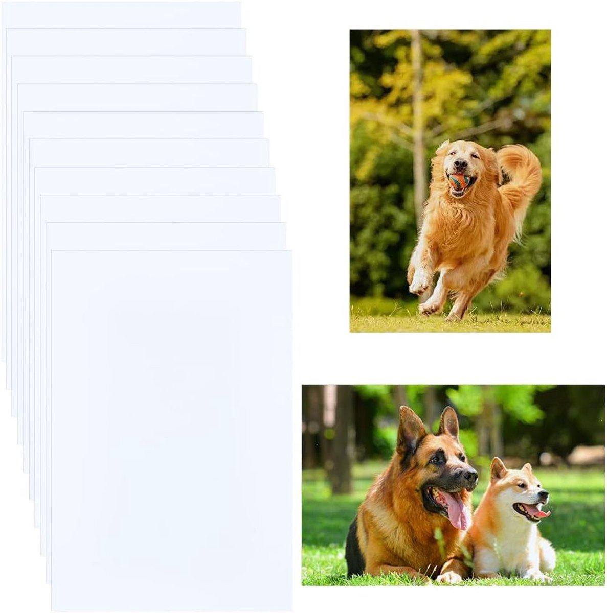 1 doos 10 stuks witte 0,5 mm dikte metalen sublimatie blanks metalen sublimatie foto blanco 4x6 inch rechthoek aluminium warmteoverdracht plaat muur poster frame foto teken voor feest