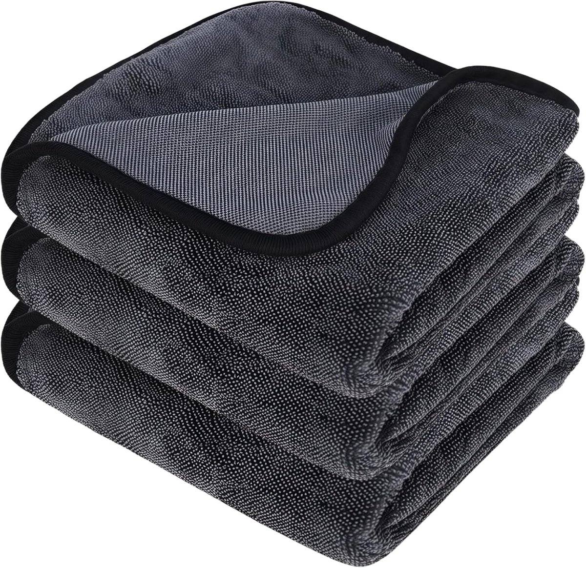 3 stuks Shiny Bath XXL droogdoeken, 40x60 cm, ultraabsorberend & pluisvrij. Ideaal voor auto, badkamer, keuken, reizen & streepvrije reiniging