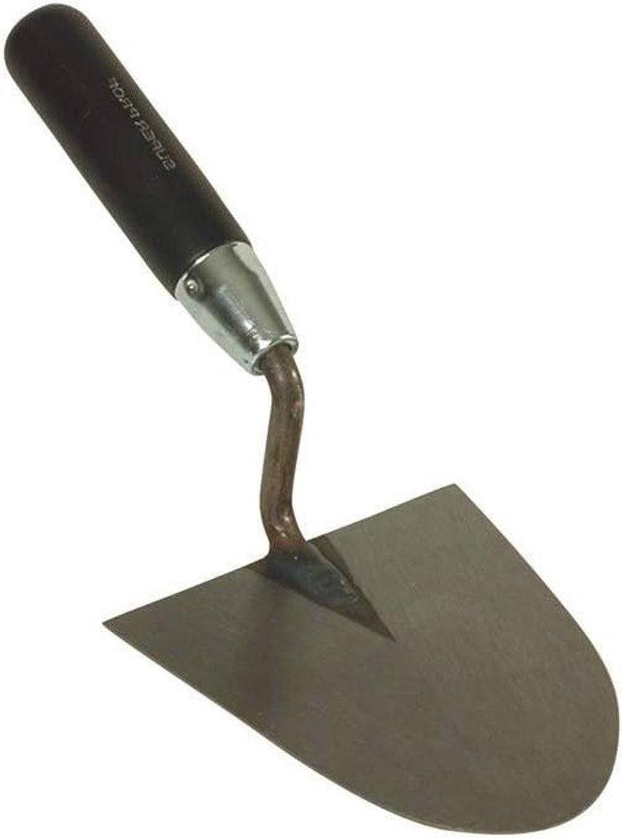 Metseltroffel - Afwerk troffel - Metselwerk afwerken - Rechthandig model - 160mm - Metaal