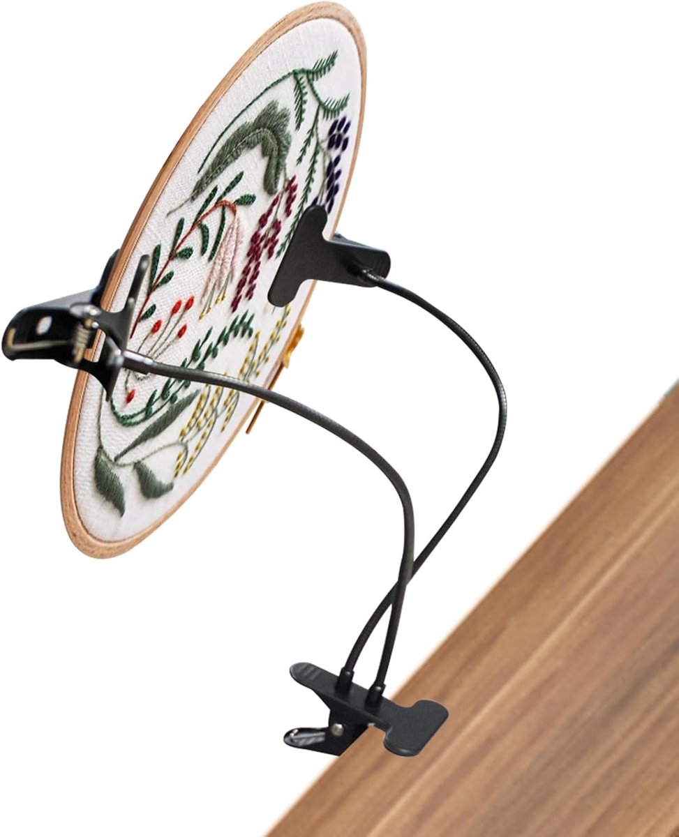 Hoop CrossStitch Standaard, borduurframehouder, verstelbare borduurframestandaard, kruissteekstandaard, schootstandaard, kruissteek, accessoires