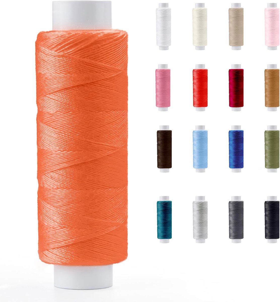 Polyester Professionele Naaigaren, Veel Kleuren Fijnste Spoelen, Universele Hand- En Machinaal Naaiwerk, 200m - 220yd Spoelrol, door Pasmanta Gemaakt in Europa Sinds 1953 (5602 - zalm)