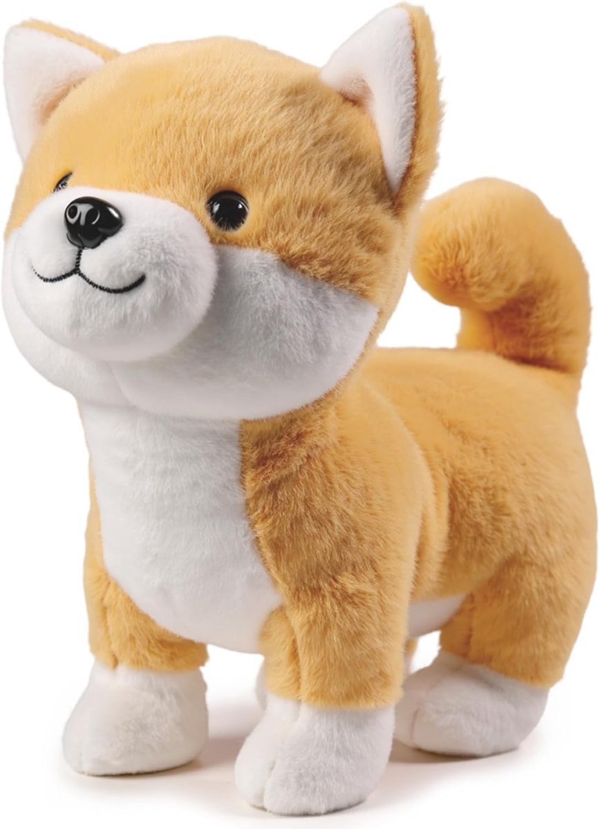 Knuffel Hond die Zingt, Draait en Blaft, Elektronisch Pluche Hond, Knuffeldier Puppy voor Kinderen Jongens en Meisjes