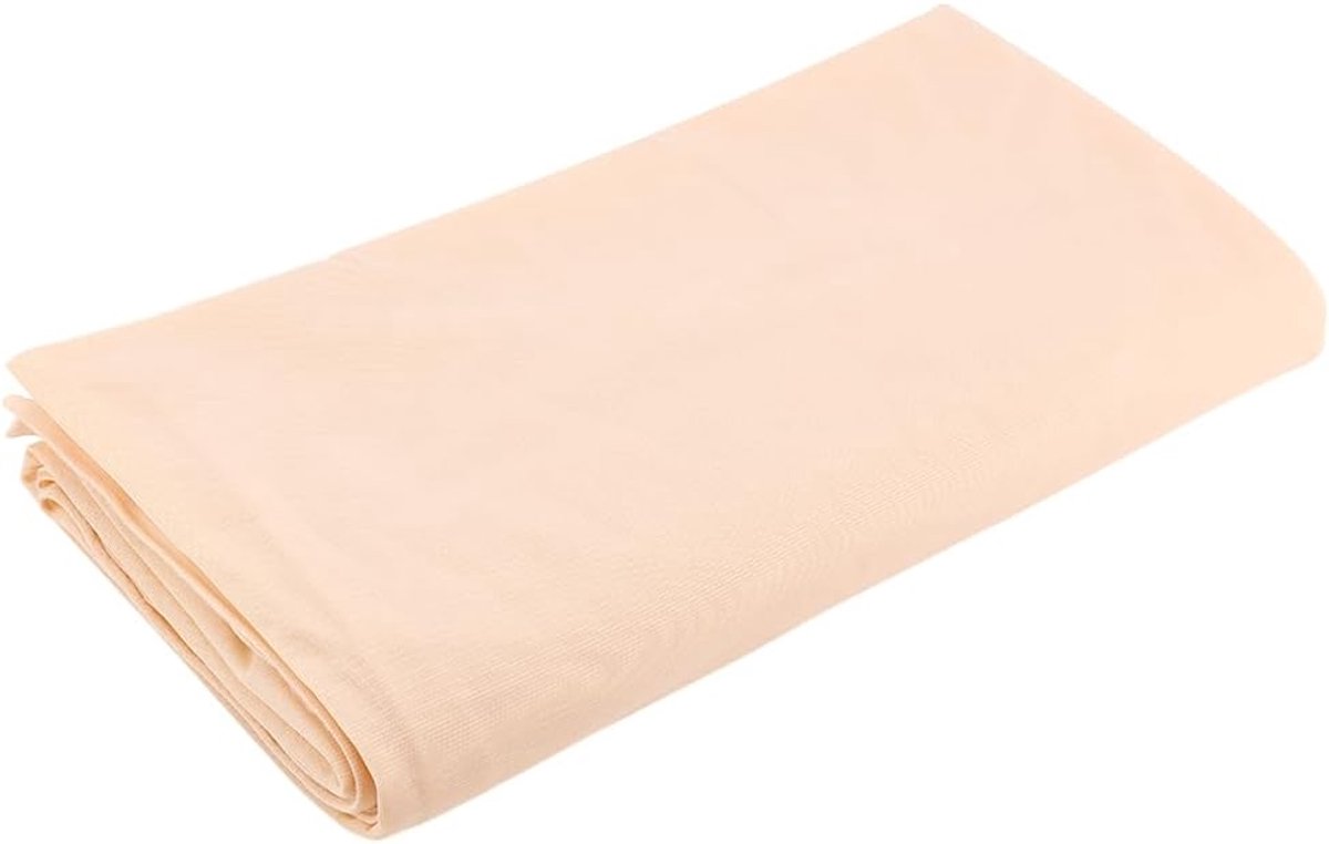 Stof 59 × 59 inch beige stof voor poppen maken geborstelde gebreide pop huidstof lichtgewicht naai-materiaal Beige stof voor doe-het-zelf ambachten Muppet Body