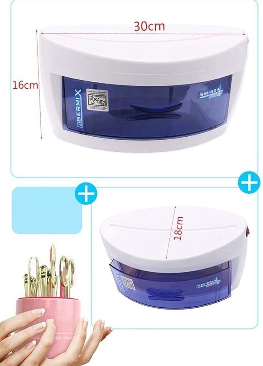 SnelShoppen - Intelligente UV-LED-sterilisator voor nagellak en reinigingsgereedschap, ideaal voor kappers, schoonheidssalons en manicure, hygiënisch