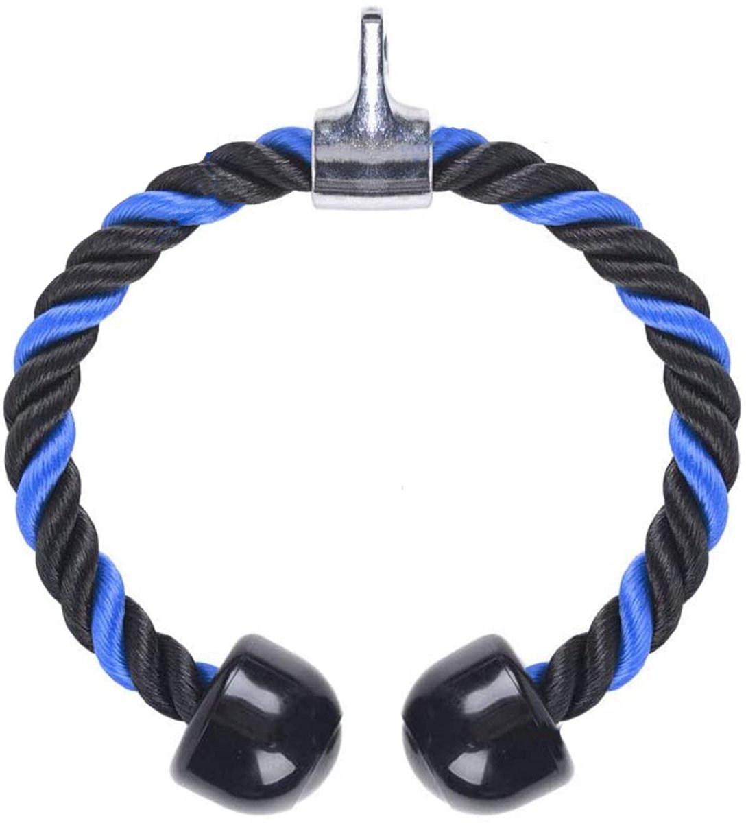 70 cm pull down training tricepstouw touw nylon fitness kabelgreep dubbele greep workout triceps rope body apparatuur tool om naar beneden te trekken accessoires krachtstation