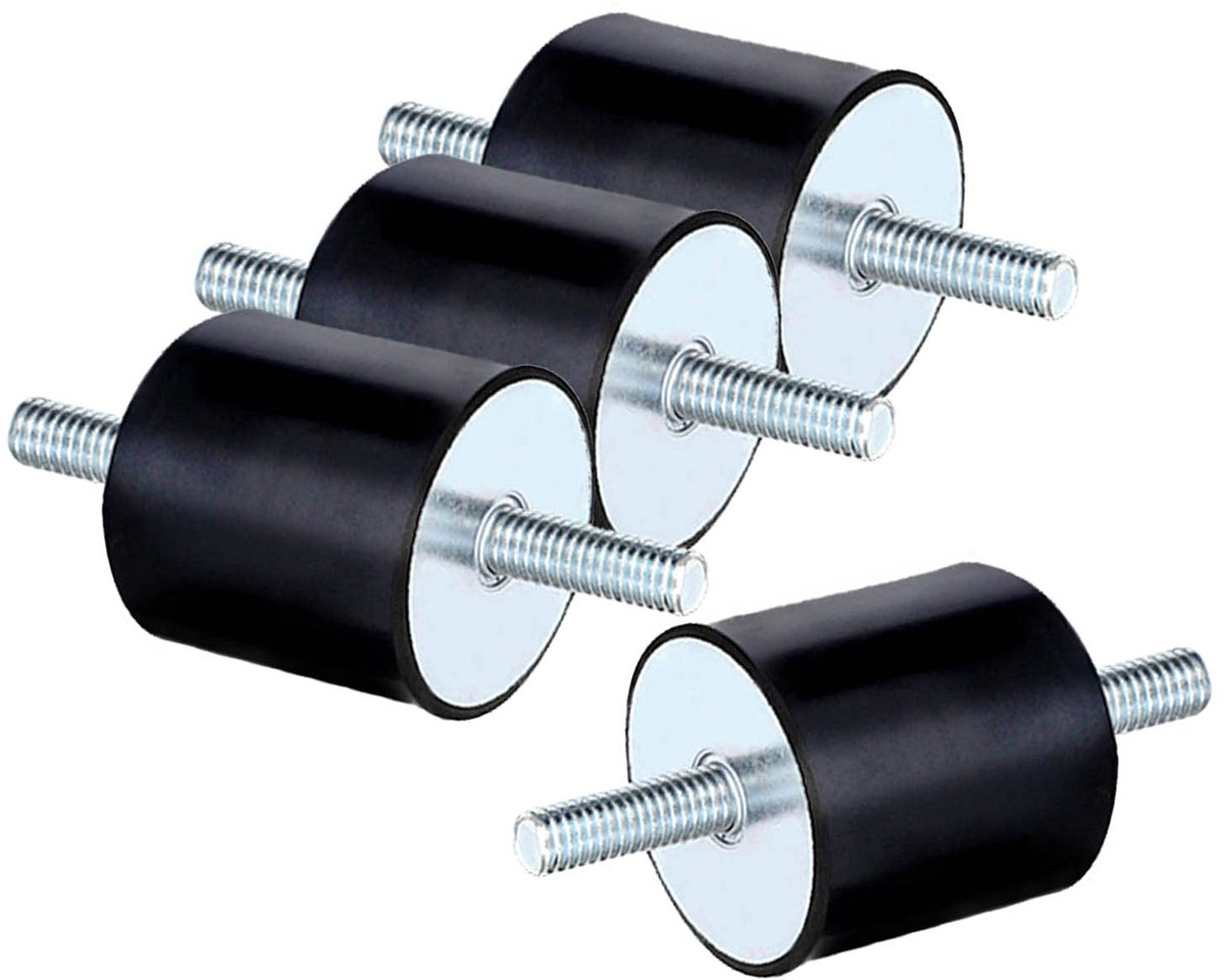 Mounts M8 4 Stuks Anti Vibration Mount Rubber Isolatie Mounts Schokdemper Voor Luchtcompressoren Diesel Motoren Benzine Motoren Water Pompen (M8 X 23)