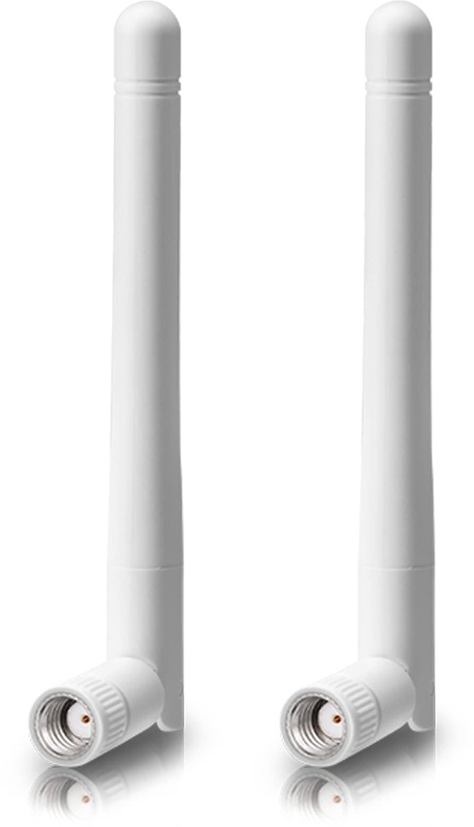 WLAN-antenne, dual-band, 2,4 GHz, 5 GHz, 3 dBi MIMO RP-SMA stekker, bluetooth-antenne voor wifi-router, draadloze netwerkkaart, USB-adapter, beveiliging, IP-camera, videobewaking, monitor, wit