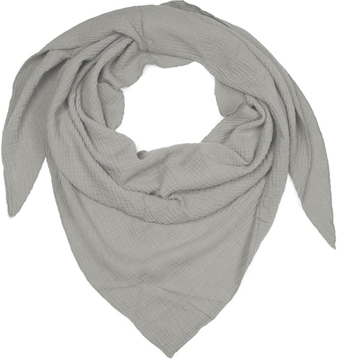 01020044 Katoenen mousseline driehoek sjaal effen kleuren, mousseline sjaal, lichte doek, halsdoek