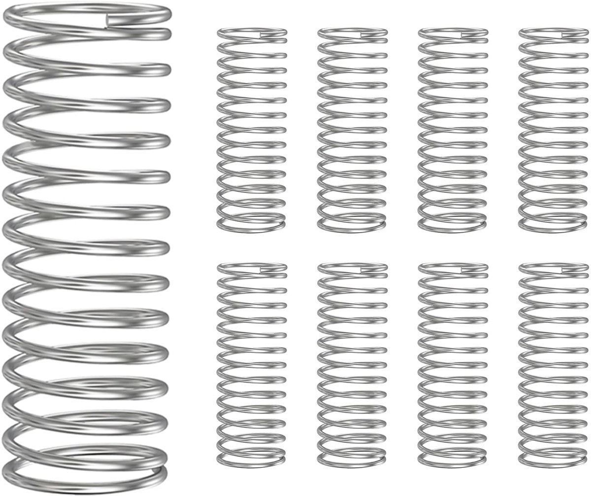 10 stuks drukveren, 304 roestvrij staal, drukveren, buitendiameter 12 mm, draaddiameter 0,7 mm, lengte 40 mm