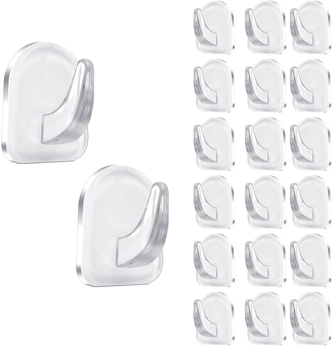 Haken, zonder boren, zelfklevende haken, haken van acryl voor het ophangen van handdoeken, kleding