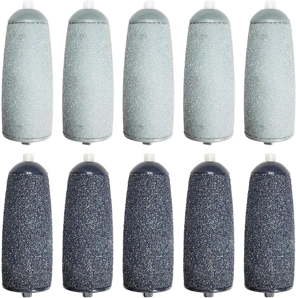 Voet Eeltverwijderingshulpmiddel - Eeltgrinder vervanging - Voetverzorging thuis - Tien verwisselbare koppen - 5x Grove 5x Fijne - Niet gespecificeerd