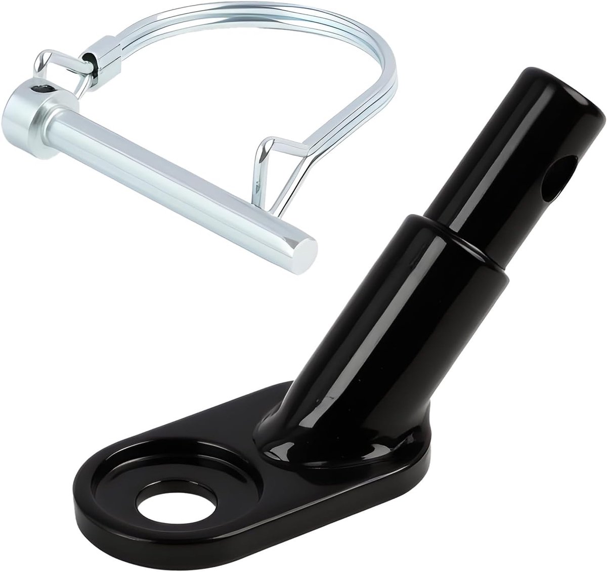 SnelShoppen - Universele Fietskoppeling van Staal voor Fietskar, Kinderaanhanger, Hondenaanhanger - Zwart, 16,5x10,8 cm, Veilig en Stabiel
