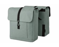 Fastrider Jaxx II Dubbele Fietstas – MIK-Compatibel – 28L – Waterafstotend – incl. Laptopvak – Eucalyptus