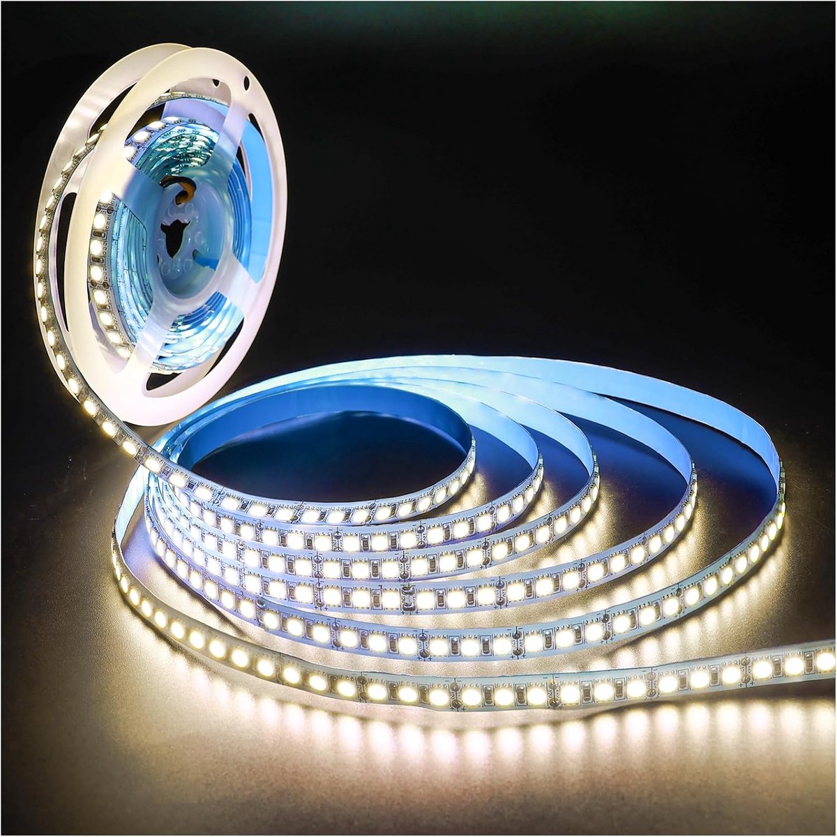 SnelShoppen - 12V Ledstrip Natuurlijk Wit 4000K 5M LED Lichtstrip 10000LM Super Bright SMD 5050 600 LEDs voor Slaapkamer, Keuken en Decoratie