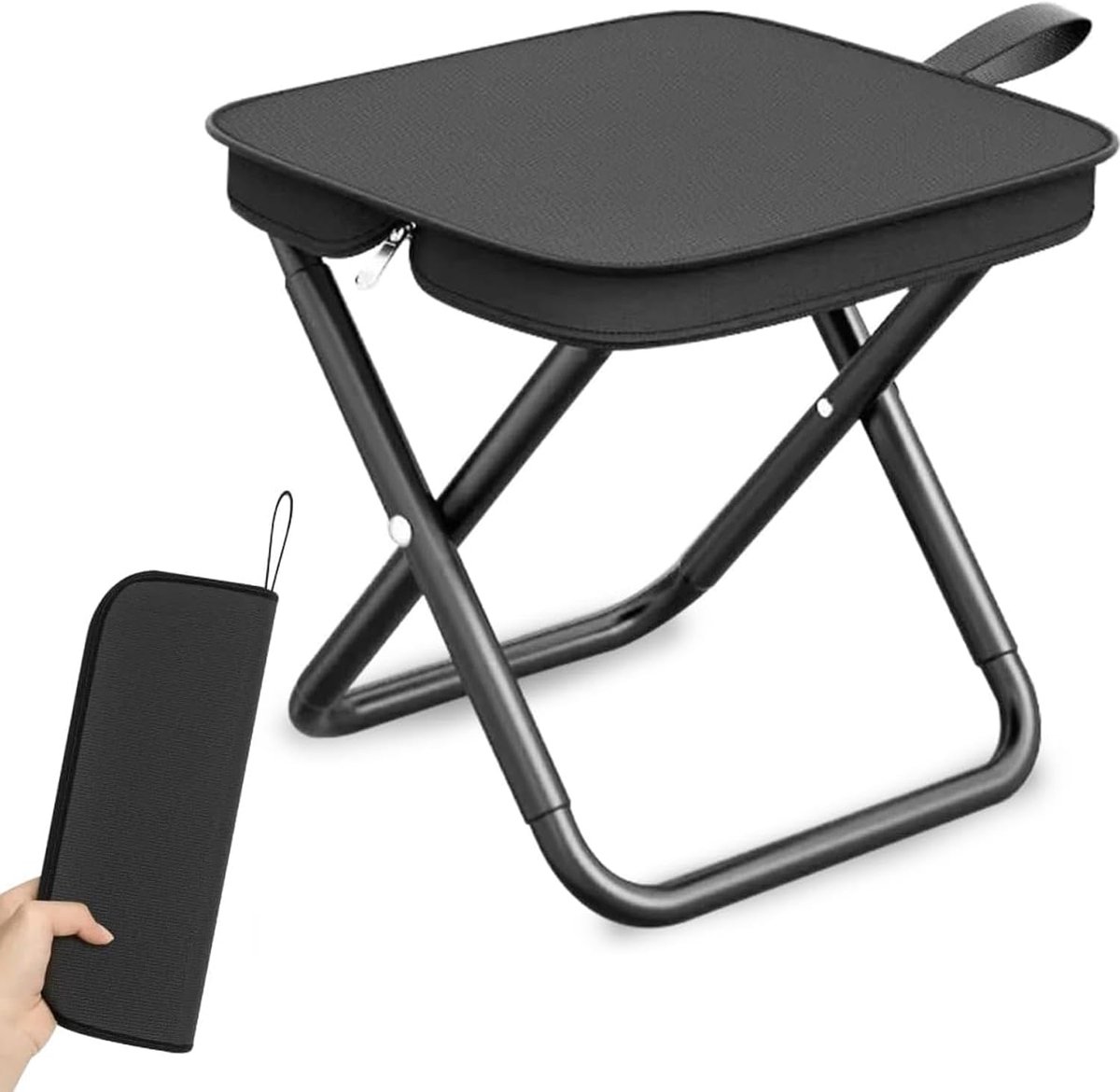 SnelShoppen - Camping Stoel, Draagbare Vouwstoel, Lichtgewicht Mini Buitenstoelen, Opvouwbare Camping Stoel voor Reis, Ideaal voor Kamperen, Vissen, H