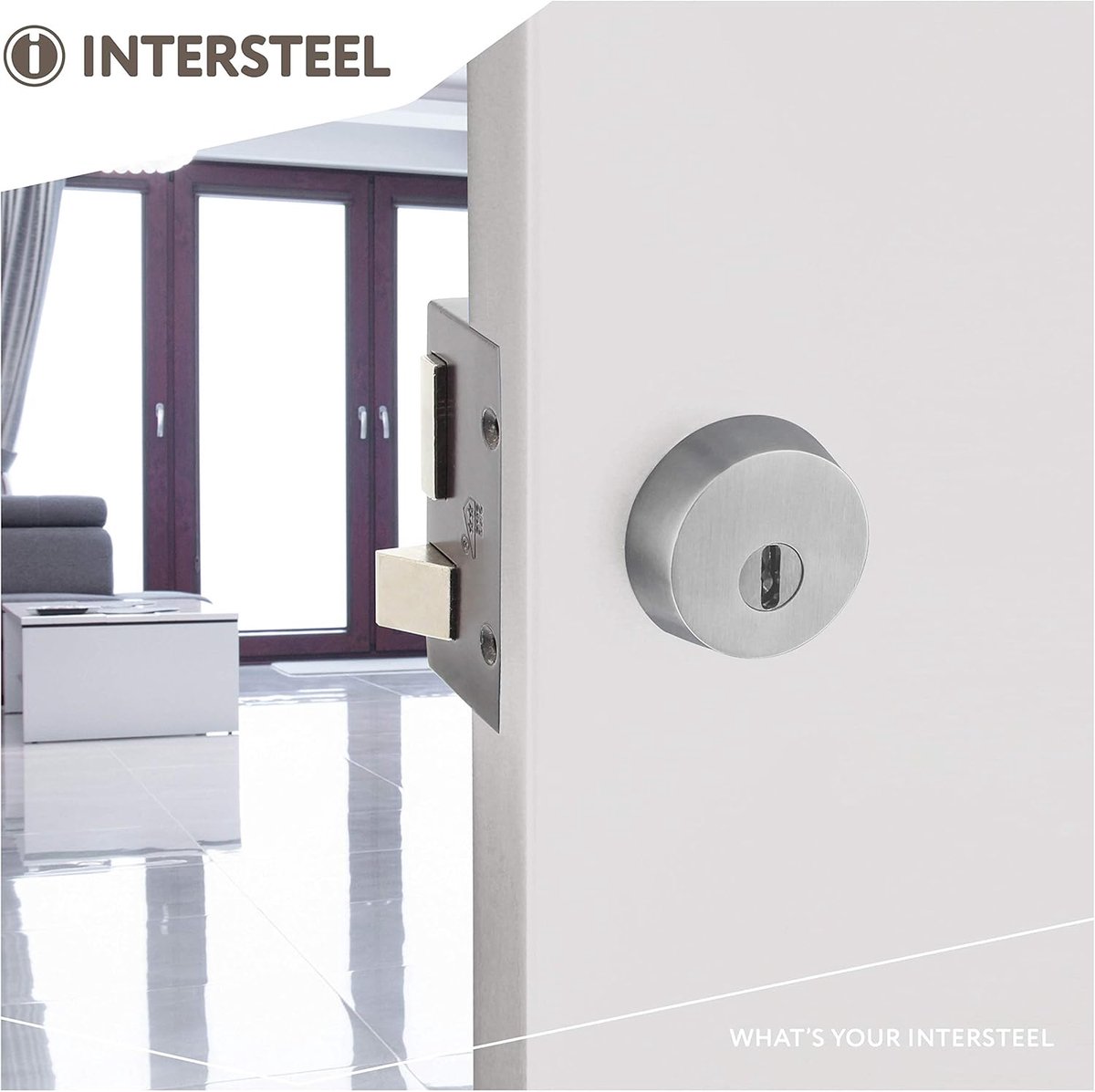 SnelShoppen - Safety Rosette SKG*** voor Insteeksloten met Kern Trekbeveiliging - Geborsteld RVS - Geschikt voor Buitendeuren 38-58mm - Extra Veilig e