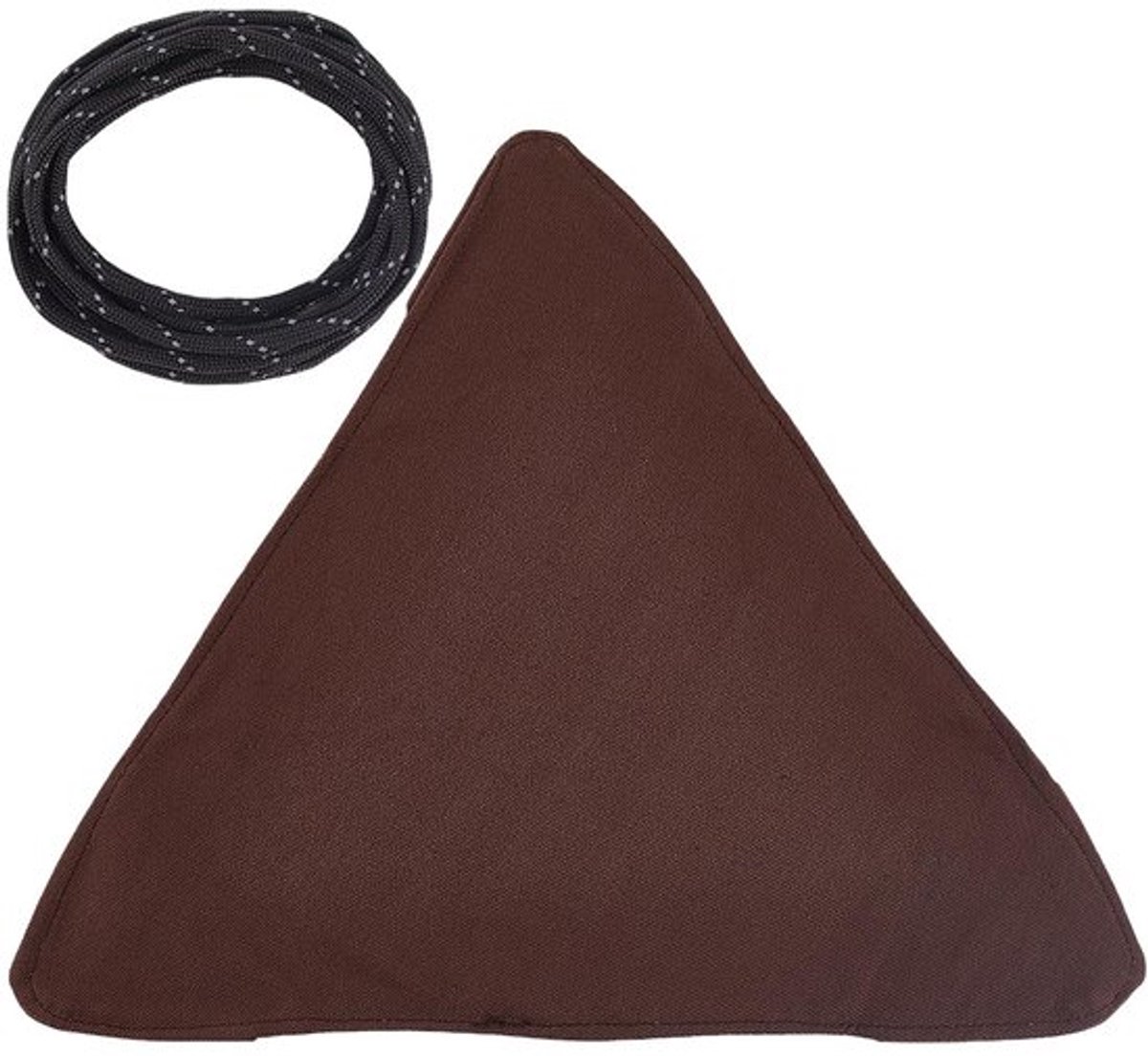 2 sets draagbare kampeerstoelhoezen 31,5 cm statiefkrukdoek voor buiten, driehoekige krukhoezen, kokosnootbruin, opvouwbare lichtgewicht statiefkrukbeschermer voor wandelen, jagen, backpacken, reizen