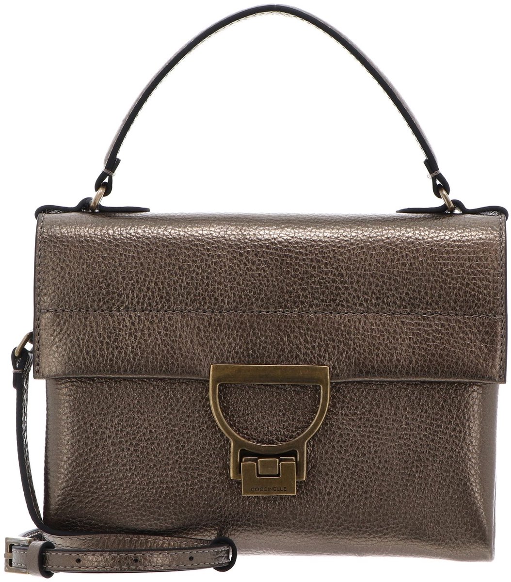COCCINELLE Leren handtas schoudertas Arlettis Handbag Antique Brass brons