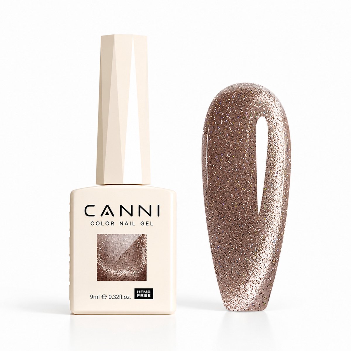 Canni - Cateye gellak - 10 ml - HEMA-vrij - TPO-vrij - Cat eye gellak - Cat eye - Pink Gellac - Gellak - Cat eye nagellak - Cat eye gellak set - Gellak nagellak - Gellak set