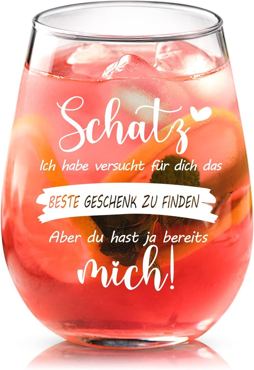 SnelShoppen - Gegraveerde Wijn Glazen - I Love You Cadeaus voor Hem en Haar - Perfecte Verjaardag, Valentijnsdag, Kerst Geschenk - Uniek Persoonlijk C