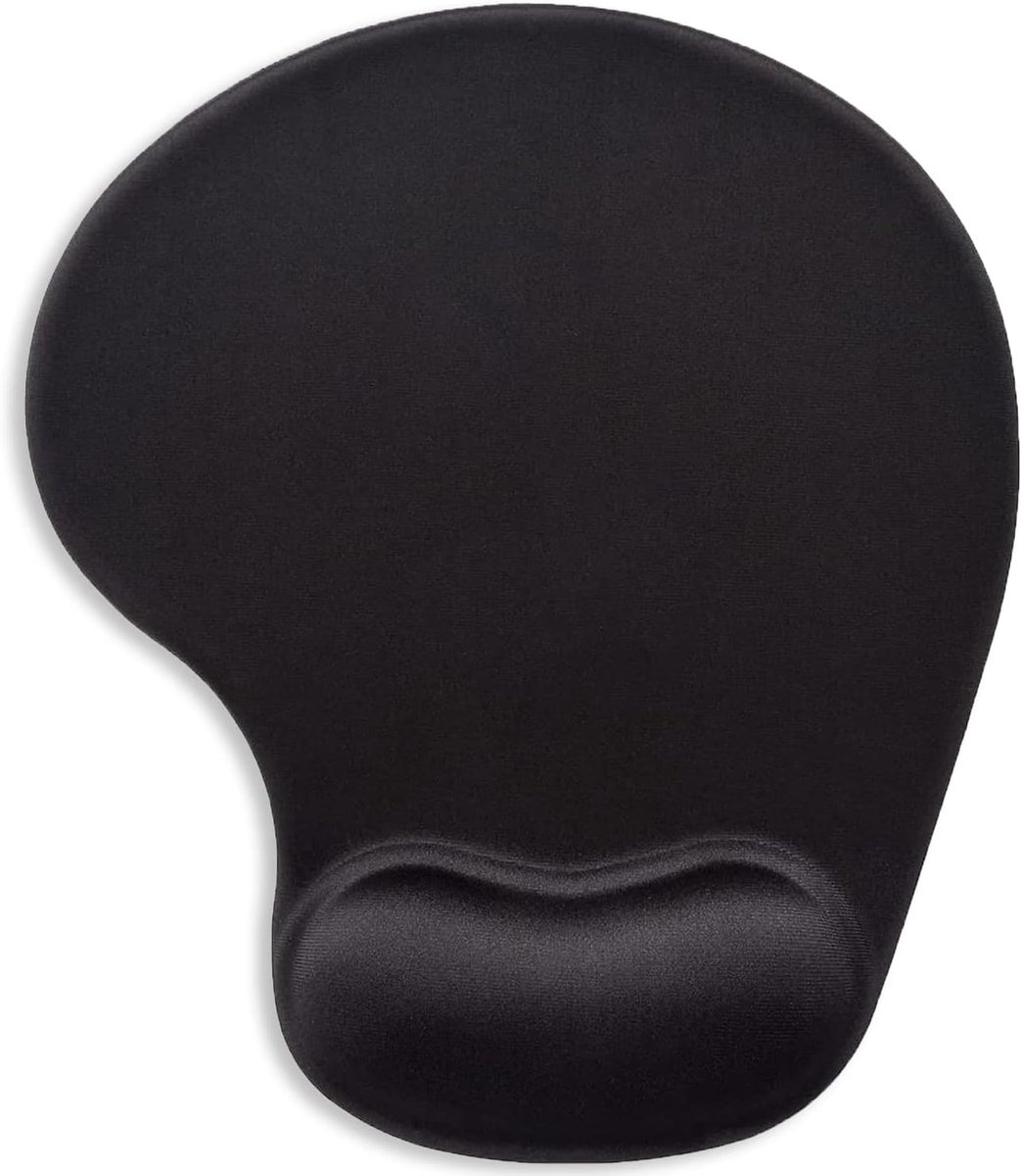 Muismat Ergonomisch met Polssteun - Antislip Basis - Glad Oppervlak - Comfortabele Kantoorbenodigdheden - 24 x 20 cm - Pijnverlichting - Computer Muismat