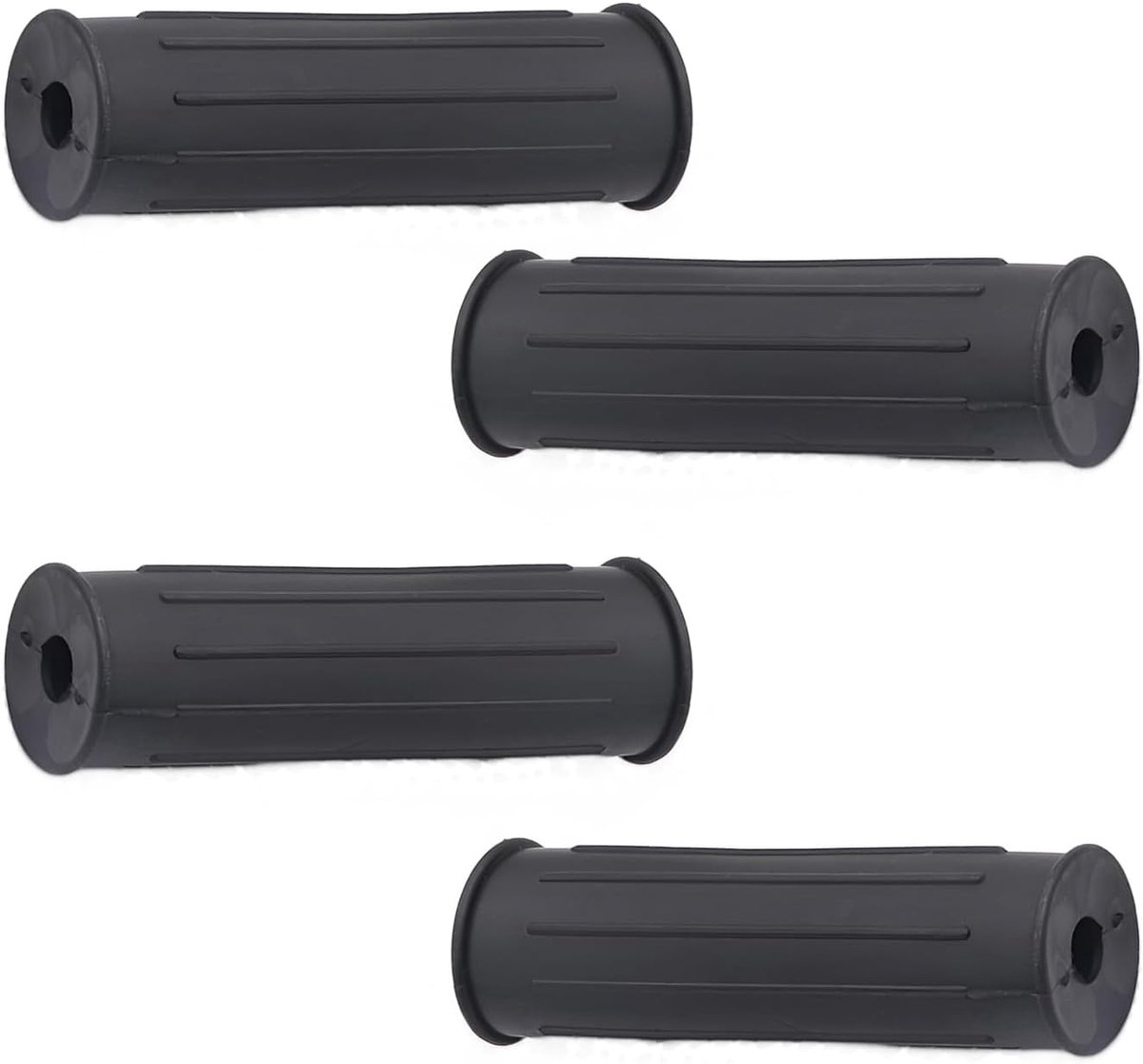 SnelShoppen - Set van 4 Wheelbarrow Handgrepen 32 mm - Ergonomische, Universele Anti-Slip Handvatten voor Tuin, Handtruck, Fiets en Rolstoel - Zwart