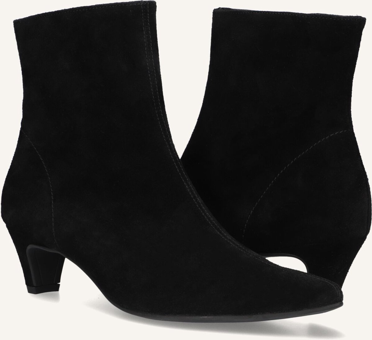 Paul Green 8288 Enkellaarsjes - Enkelboots met rits - Dames - Zwart - Maat 40,5