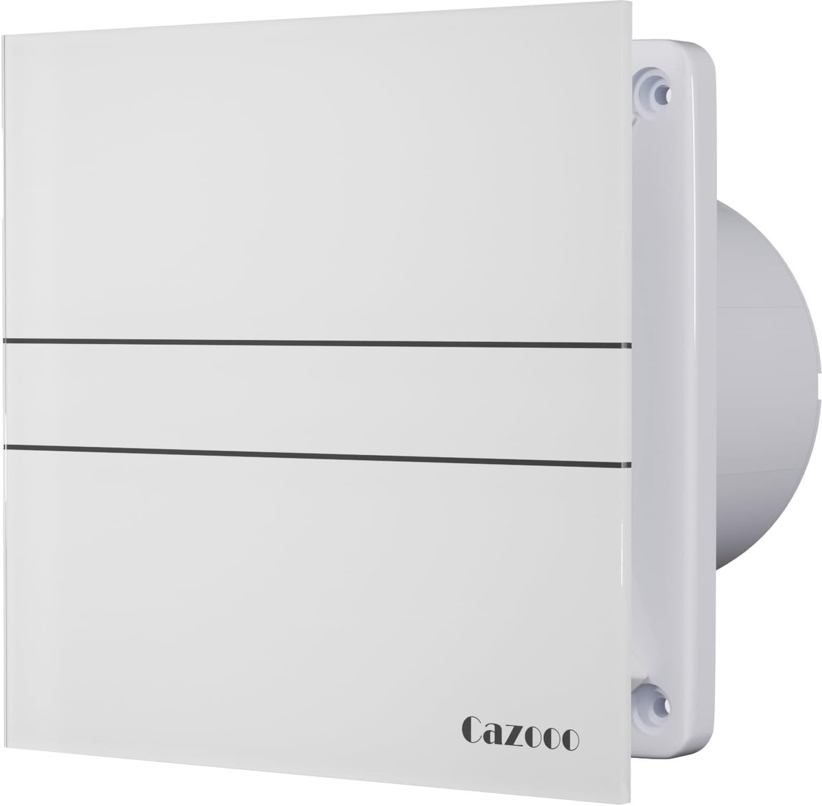 SnelShoppen - Badkamer Afzuigventilator 100 mm³/h, 115 m³/h Beige Glas, Stille Ventilator met Terugslagklep, Muur/Window/Plafond Montage voor Douche,