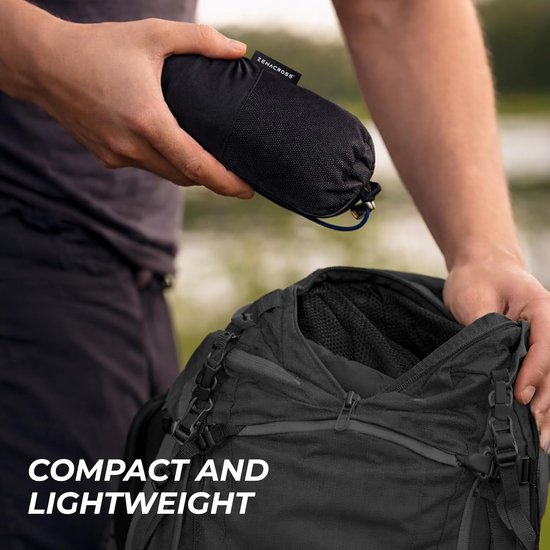 SnelShoppen - Compacte en lichtgewicht slaapzak voor volwassenen - Microvezel zomerslaapzak met kussencompartiment - Ideaal voor reizen, kamperen, jeu van Snelshoppen — afbeelding 2