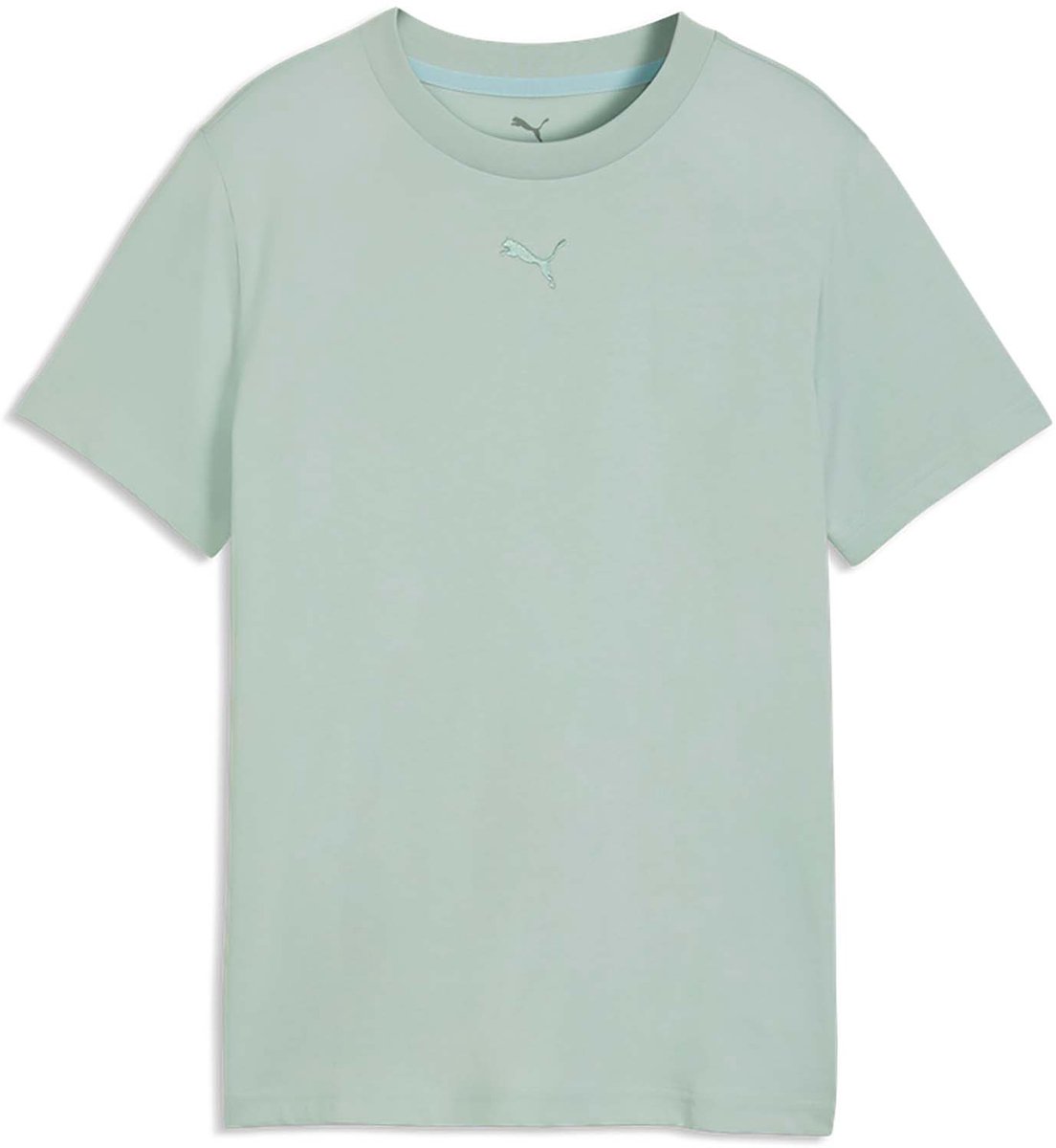 Puma Ess Centered Cat Logo Tee G T-Shirt Fashion Wear Kinderen Groen
