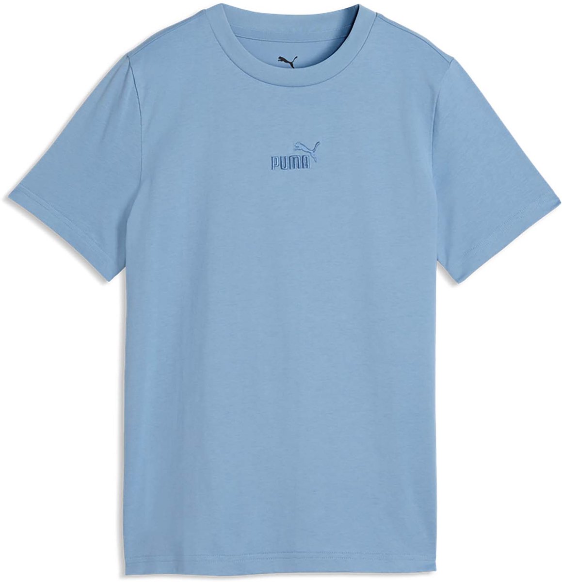 Puma Ess Small No.1 Logo Centered Tee B T-Shirt Fashion Wear Kinderen Blauw